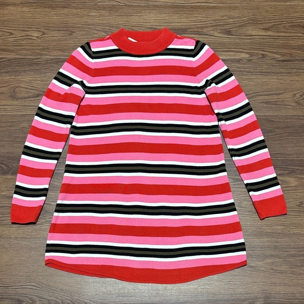 Free People "Falling For You" Striped Sweater Dress